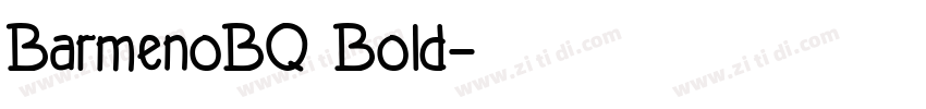 BarmenoBQ Bold字体转换